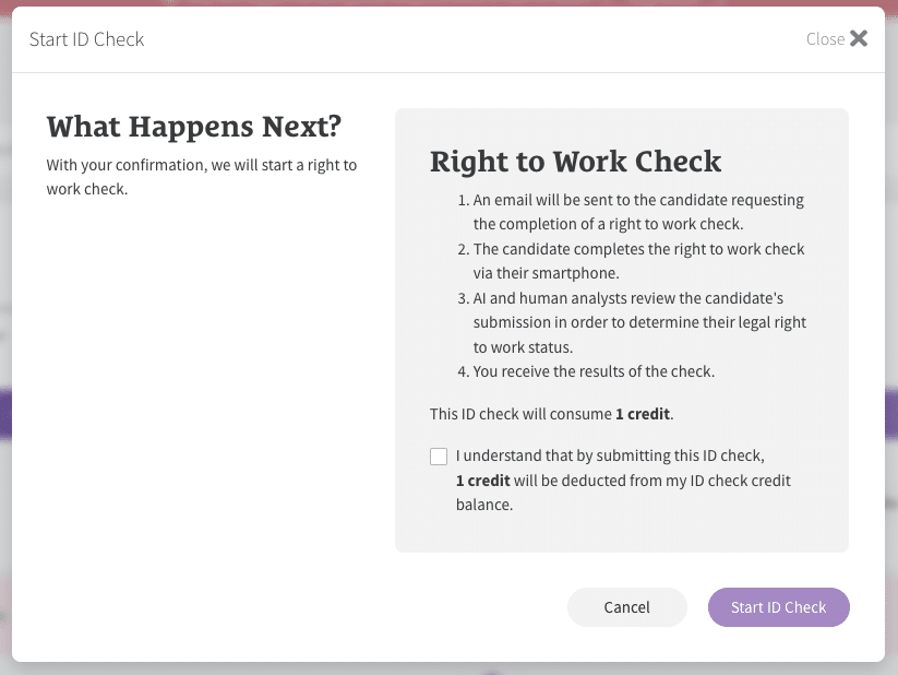 Assign Candidates ID Checks