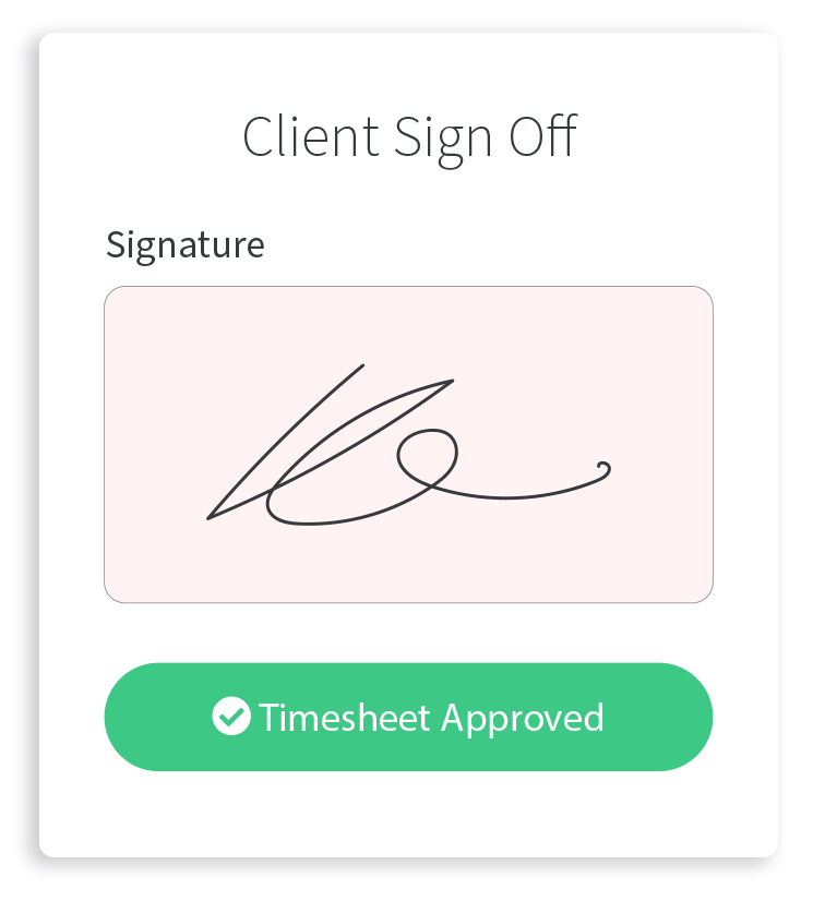 Client Sign Off