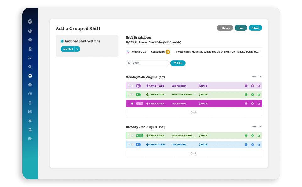 <h2><span class="gradient">Manage Every Shift</span> in One Place</h2>
